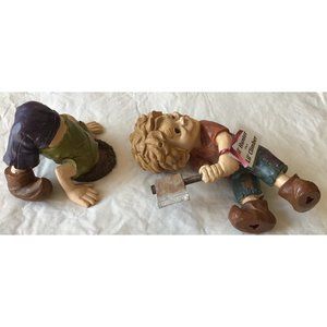 Lil Tree Orphans Tom & and Lil Climber Hunter Garden Art Figurine NWT